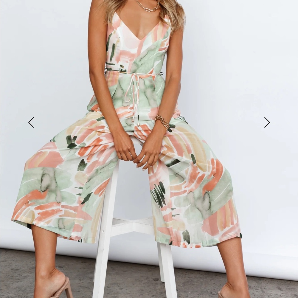 Abstract Print Midi Romper - Picture 5 of 13